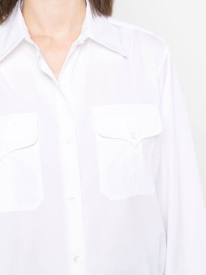 ASPESI Katoenen blouse Wit