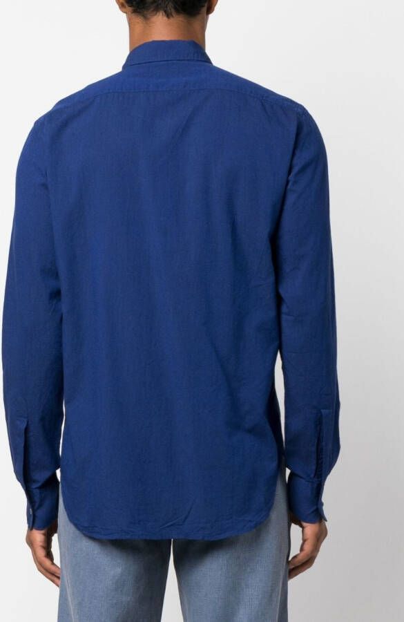 ASPESI Katoenen overhemd Blauw