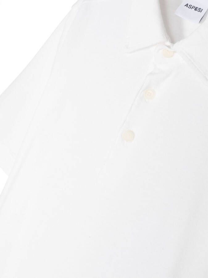 Aspesi Kids Poloshirt met korte mouwen Wit