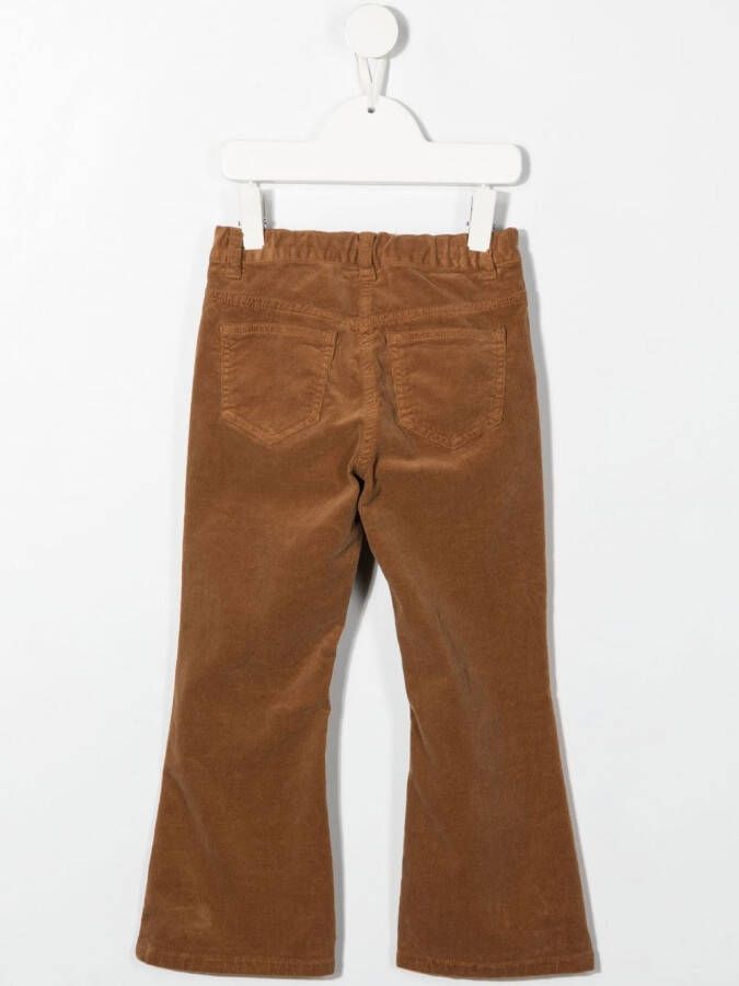 Aspesi Kids Ribfluwelen broek Bruin