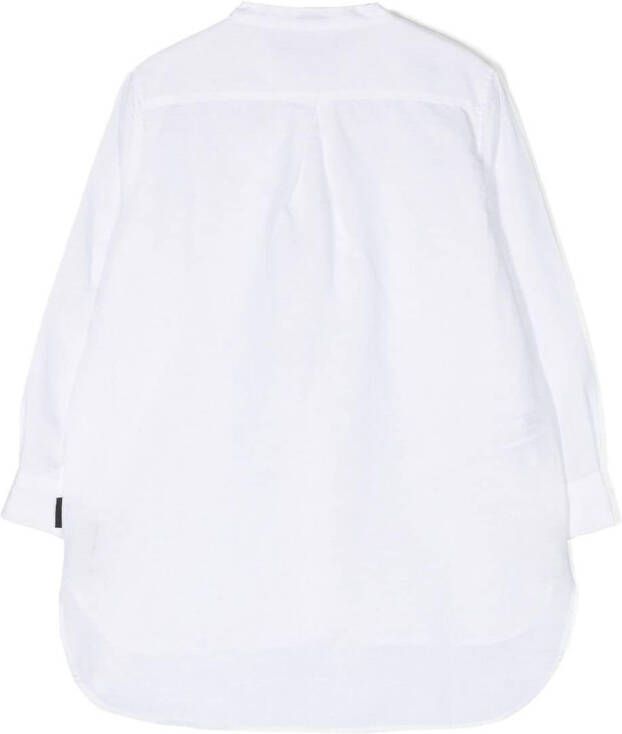 Aspesi Kids Shirt met bandkraag Wit