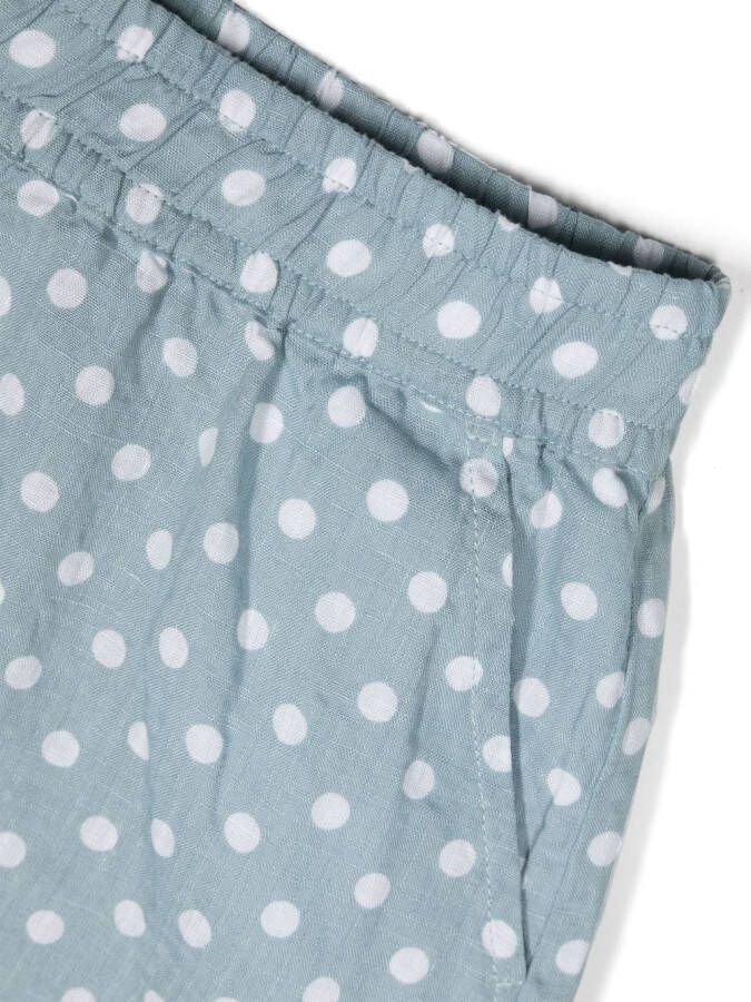 Aspesi Kids Shorts met stippen Blauw