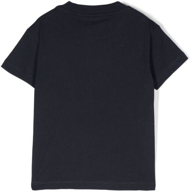 Aspesi Kids T-shirt met logoprint Blauw