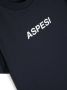 Aspesi Kids T-shirt met logoprint Blauw - Thumbnail 3