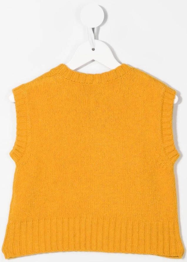 Aspesi Kids Top met ronde hals Geel