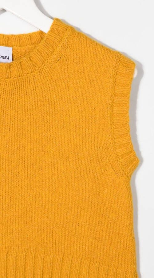 Aspesi Kids Top met ronde hals Geel
