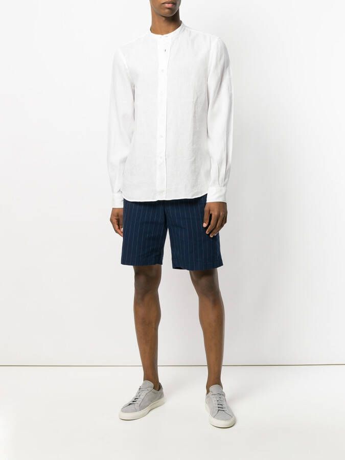ASPESI kraagloos shirt Wit