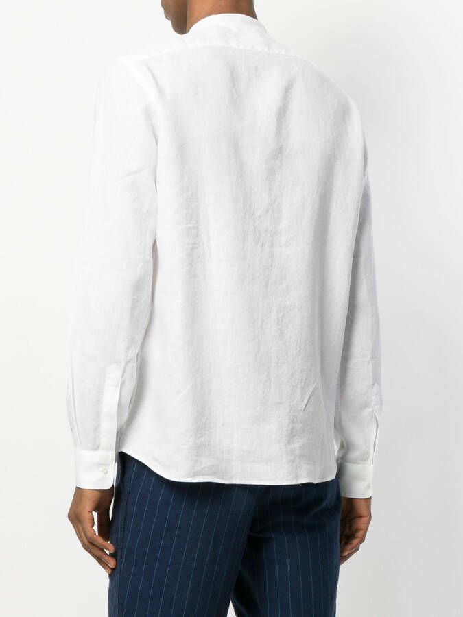 ASPESI kraagloos shirt Wit