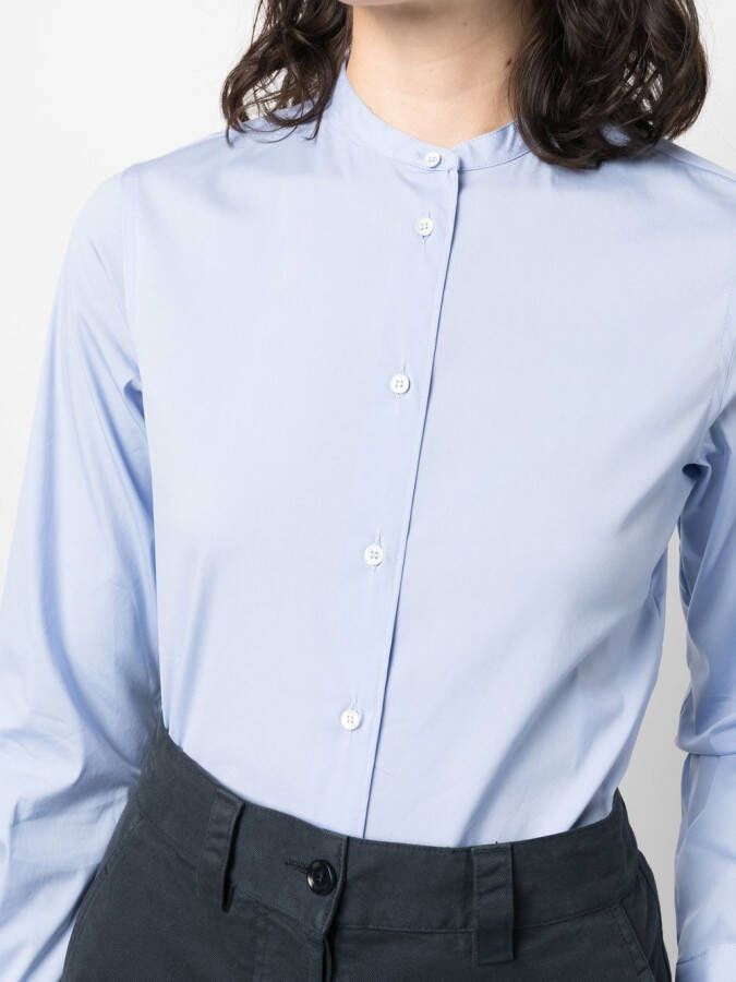 ASPESI Kraagloze blouse Blauw