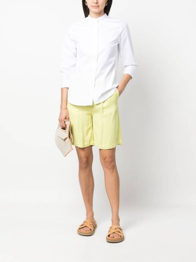 ASPESI Kraagloze blouse Wit