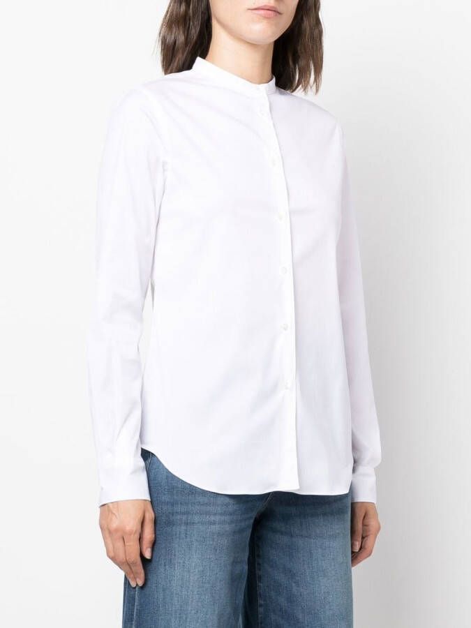 ASPESI Kraagloze blouse Wit