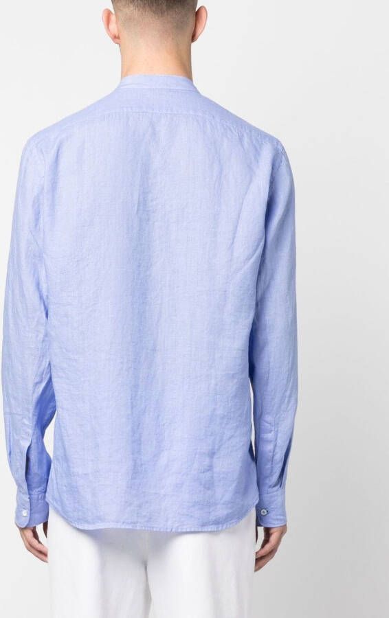 ASPESI Linnen overhemd Blauw