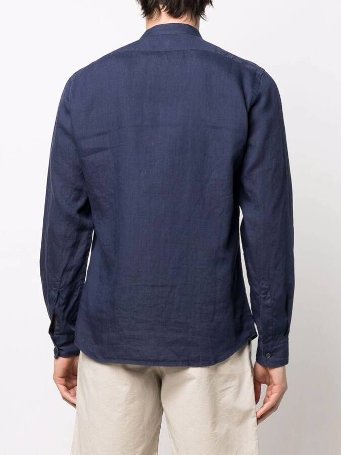 ASPESI Linnen overhemd Blauw