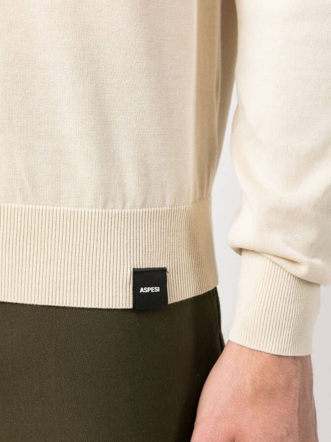ASPESI Fijngebreide trui Beige