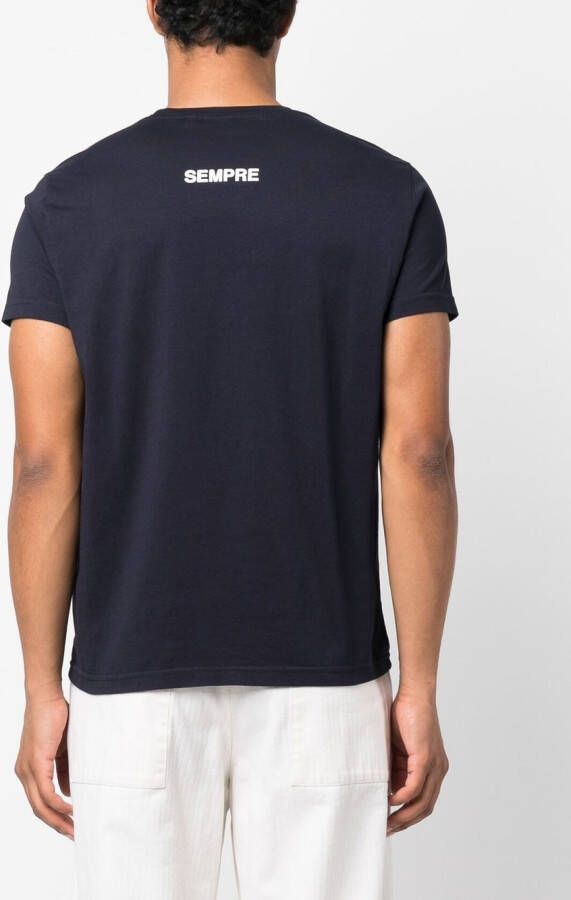 ASPESI T-shirt met print Blauw