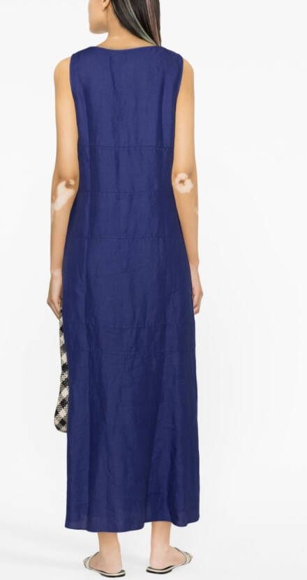 ASPESI Maxi-jurk met vlakken Blauw