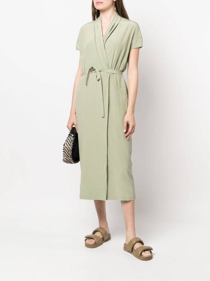ASPESI Midi-jurk met striksluiting Groen