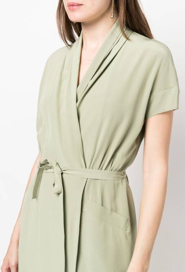 ASPESI Midi-jurk met striksluiting Groen