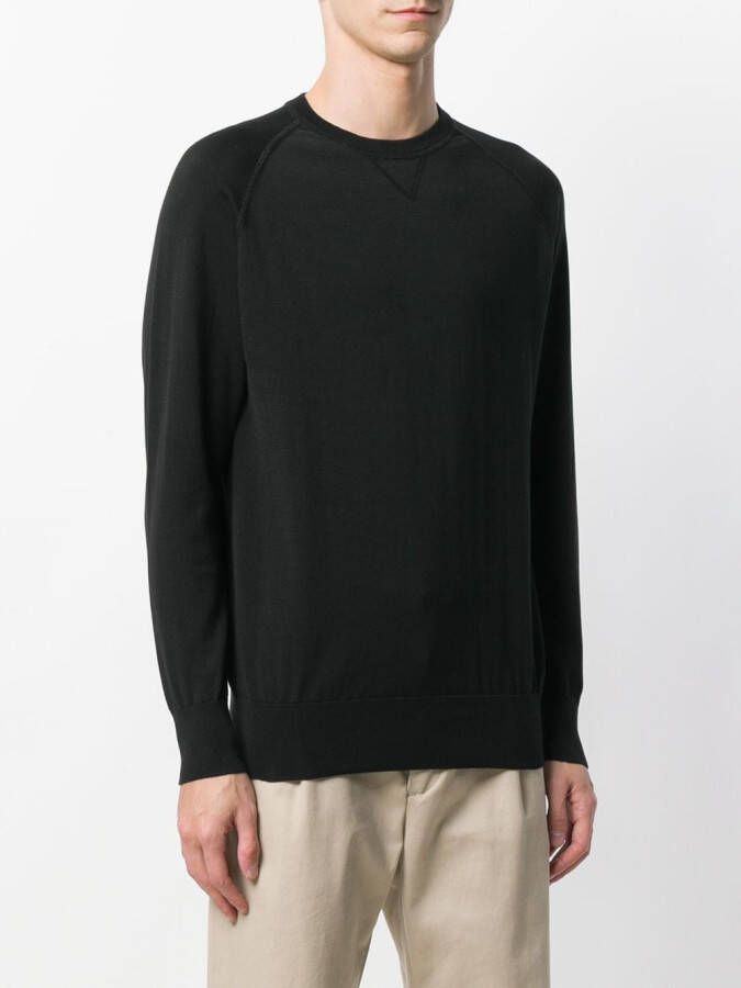 ASPESI Raglan sweater Zwart