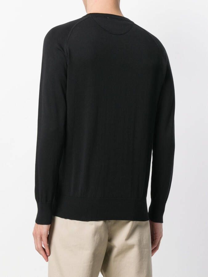 ASPESI Raglan sweater Zwart