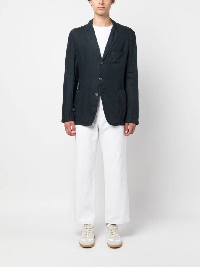 ASPESI Blazer met enkele rij knopen Blauw