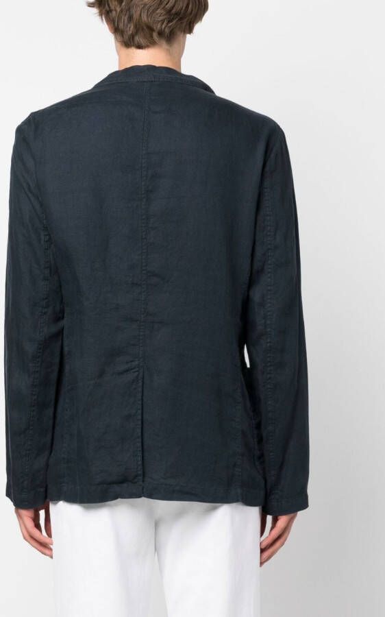 ASPESI Blazer met enkele rij knopen Blauw
