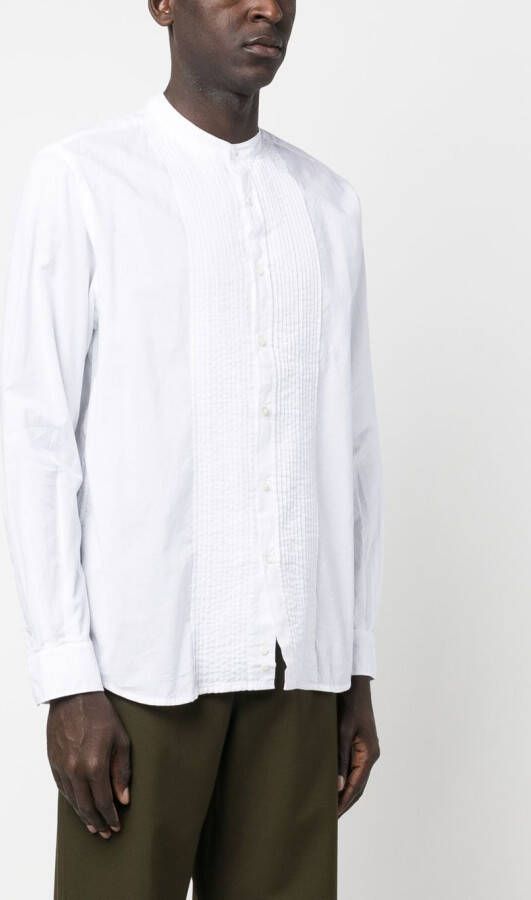 ASPESI Overhemd met gesmockt detail Wit