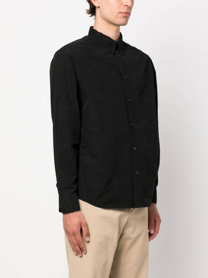 ASPESI Overhemd met knopen Zwart