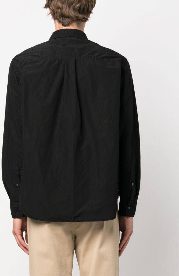 ASPESI Overhemd met knopen Zwart