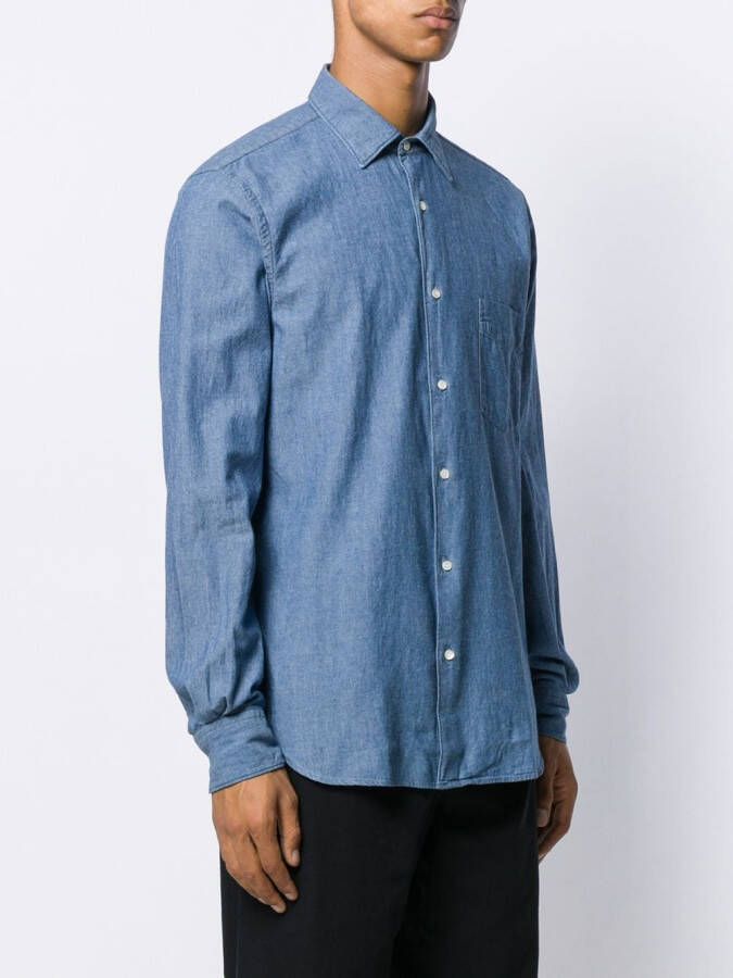 ASPESI Overhemd met lange mouwen Blauw