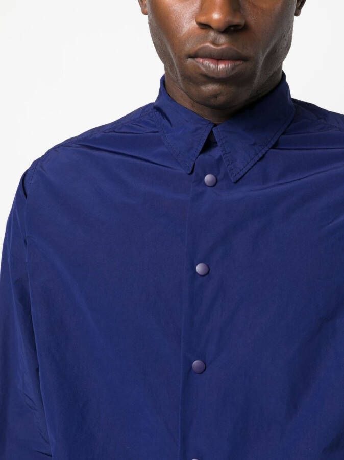 ASPESI Overhemd met puntkraag Blauw