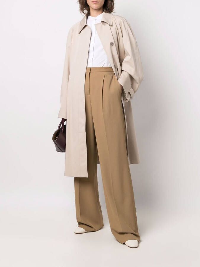 ASPESI Pantalon met wijde pijpen Beige