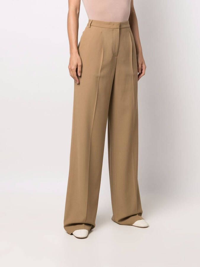 ASPESI Pantalon met wijde pijpen Beige