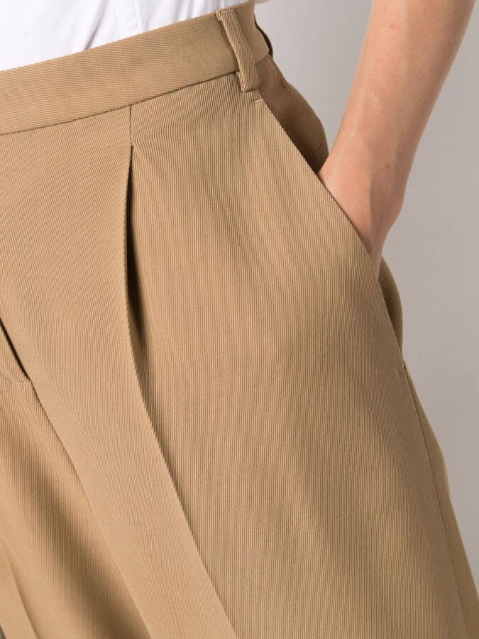 ASPESI Pantalon met wijde pijpen Beige