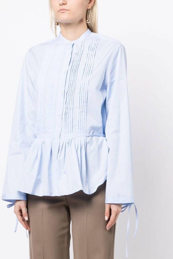 ASPESI Button-up blouse Blauw
