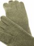 ASPESI Ribgebreide handschoenen Groen - Thumbnail 2