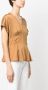 ASPESI Flared blouse Bruin - Thumbnail 3