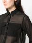 ASPESI Zijden blouse Zwart - Thumbnail 5