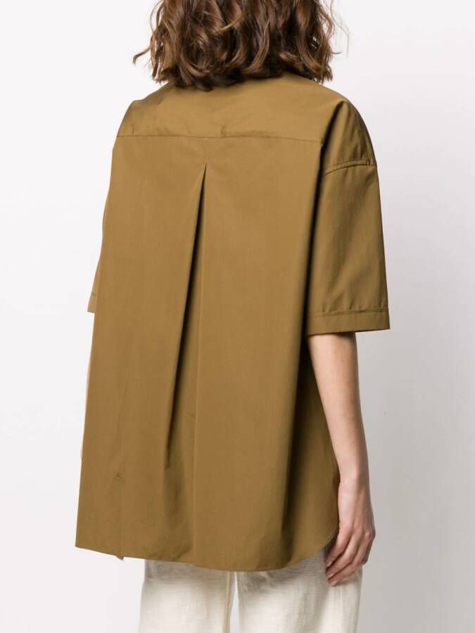 ASPESI Shirt met korte mouwen Bruin