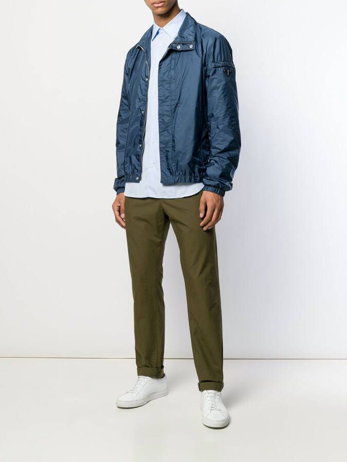 ASPESI Slim-fit overhemd Blauw