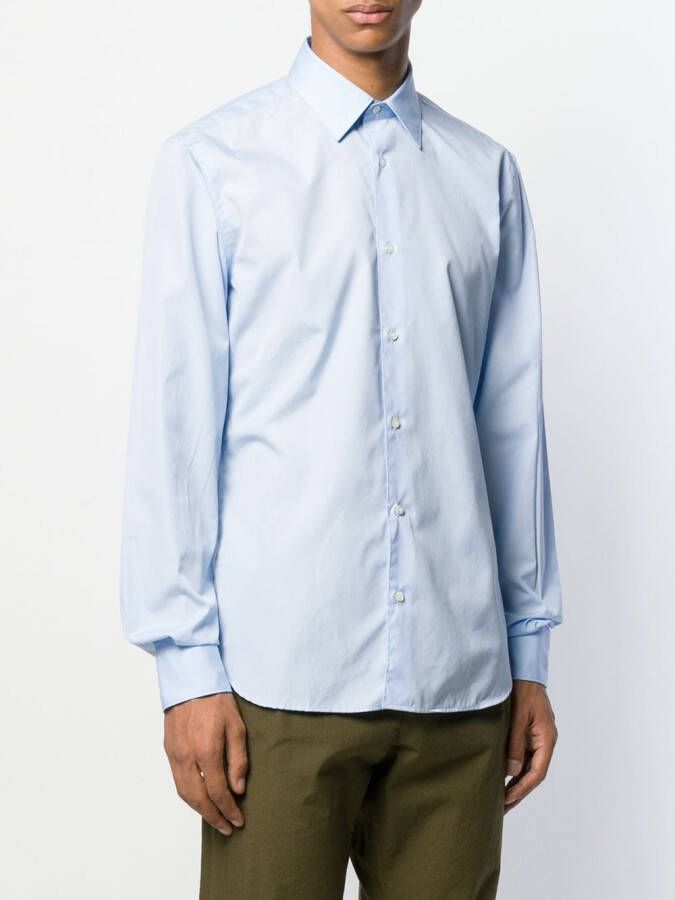 ASPESI Slim-fit overhemd Blauw