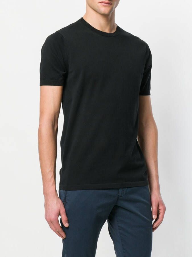 ASPESI slim-fit T-shirt Zwart