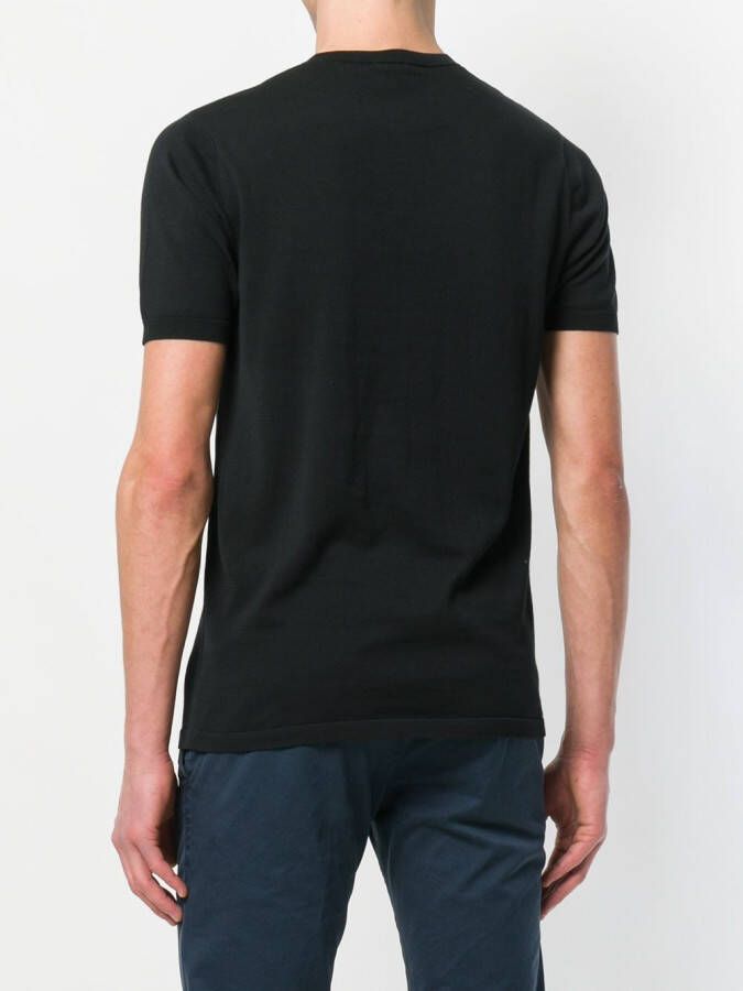 ASPESI slim-fit T-shirt Zwart