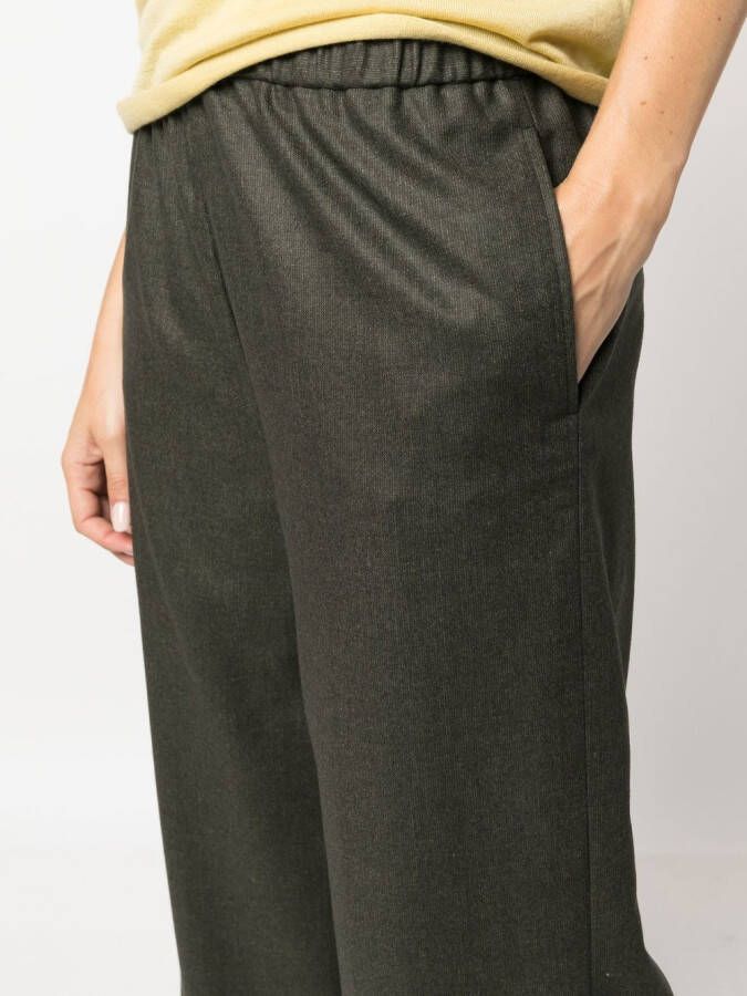 ASPESI Broek met wijde pijpen Groen