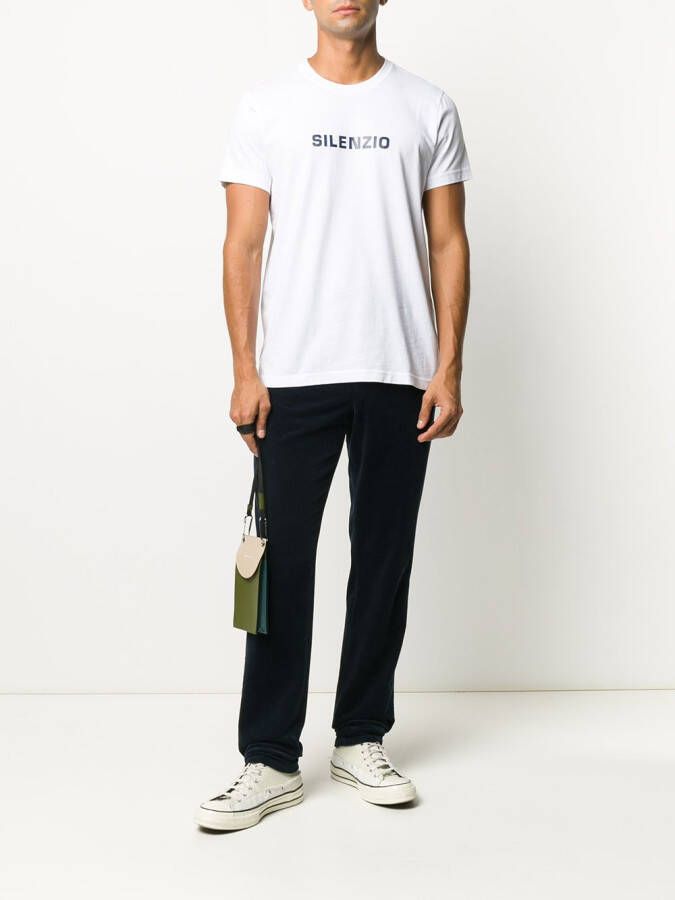 ASPESI T-shirt met logo Wit
