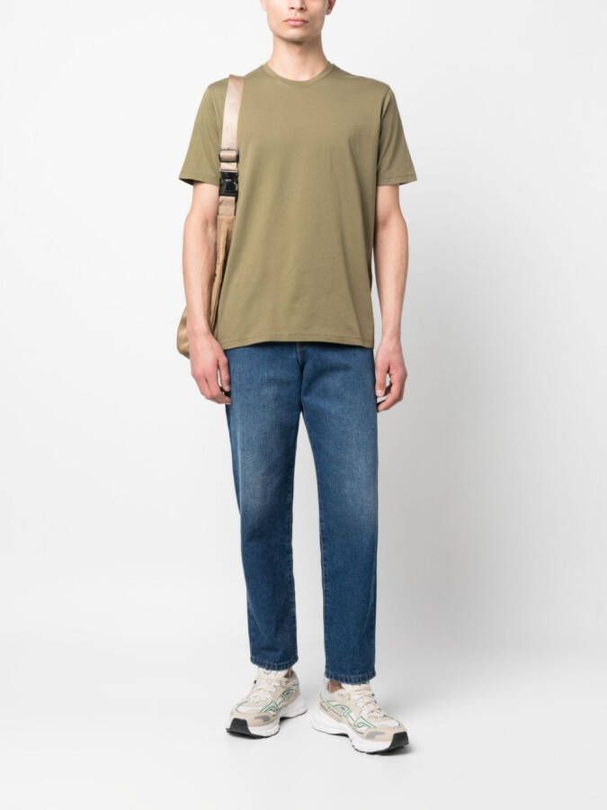 ASPESI T-shirt met logopatch Groen