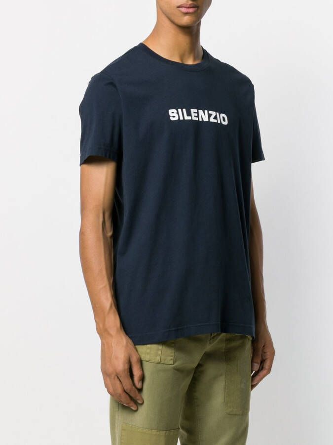 ASPESI T-shirt met print Blauw
