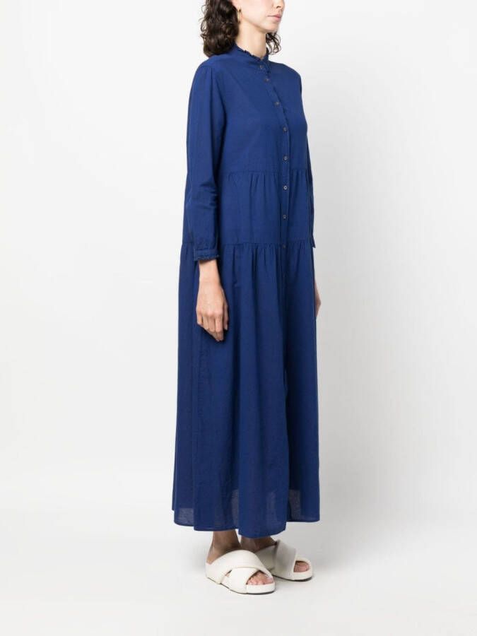 ASPESI Gelaagde maxi-jurk Blauw