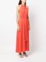 ASPESI V-neck sleeveless shirt dress Oranje - Thumbnail 3