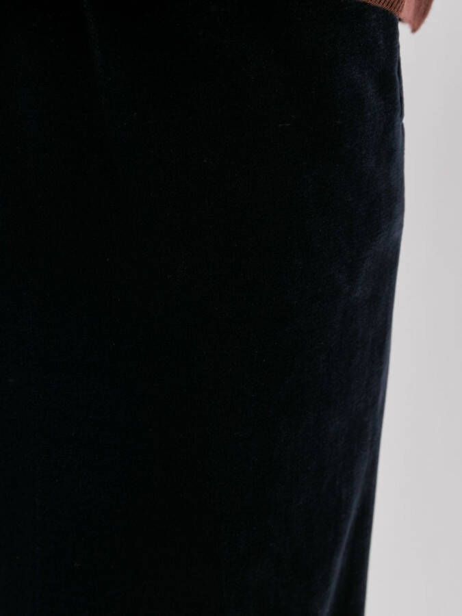 ASPESI velvet cropped trousers Blauw